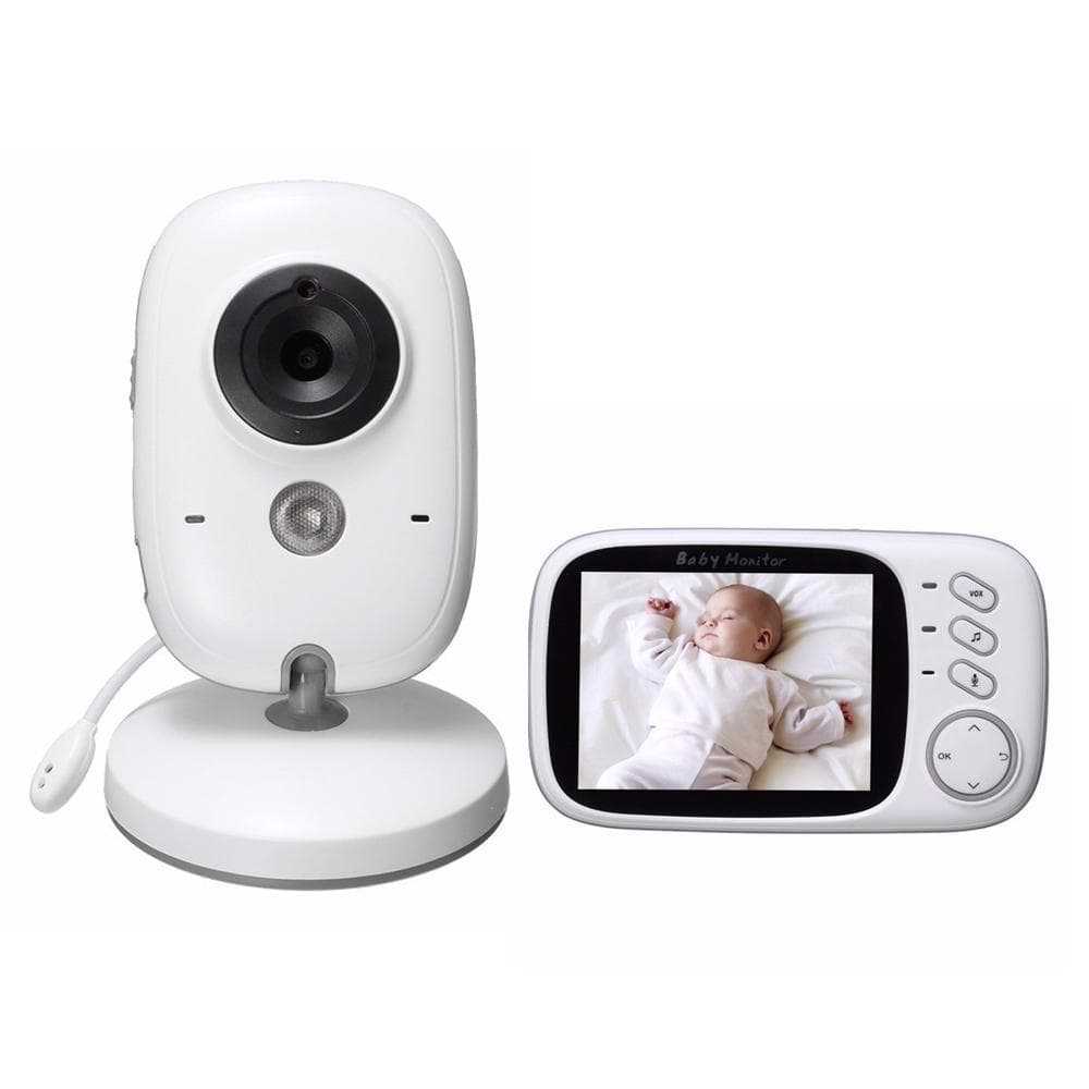3.2 Display Video Baby Monitor with Camera and Audio Remote Wide View Two Way Audio Talk Infrared US Plug