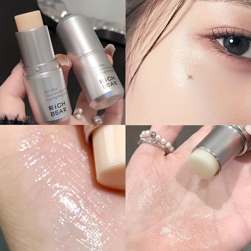 Face Makeup Highlighter Stick Shimmer Contour Highlight Cream Clear Natural Brighten Cheek Color Water Gloss Gel Highlight Blush