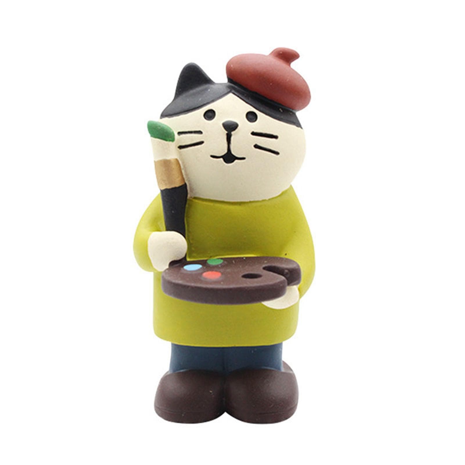 Cat Bookshelf Ornament Cute Exquisite Synthetic Resin Environmentally Friendly Animal Tabletop