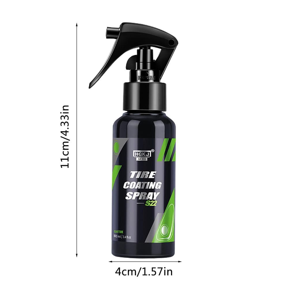 50ml 100ml Tire Shine Spray Kit For Deep Black Wet Shine On Tires Coating Protect Against Cracking And Fading Works