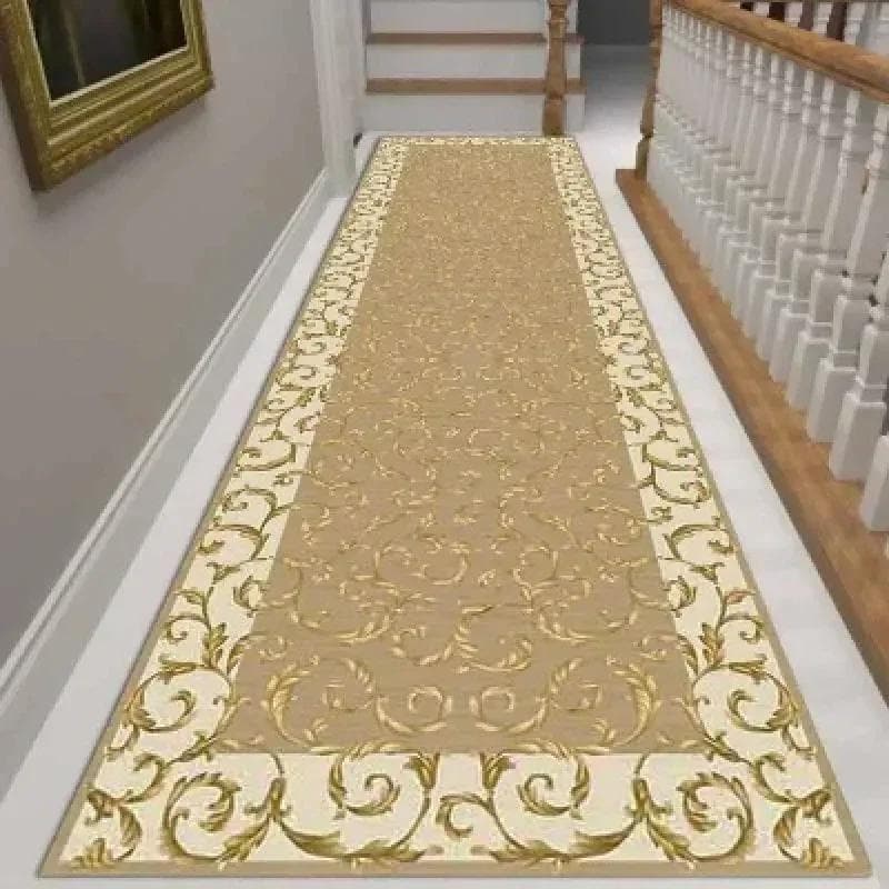 Nordic Style Living Room Hall Carpet Long Hallway Corridor Rugs Kitchen Mat Flannel Anti-slip Doormat National Bedroom Area Rug 60x200cm