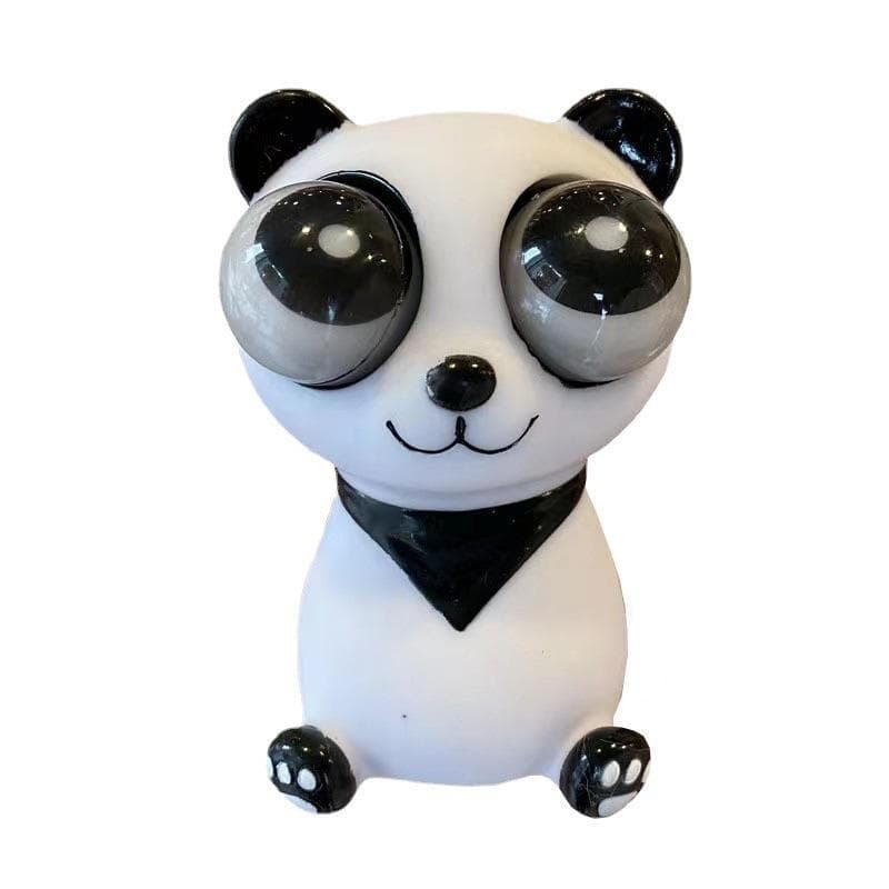 Panda Staring Hand Pinch Decompression Release Decompression Toy black/white