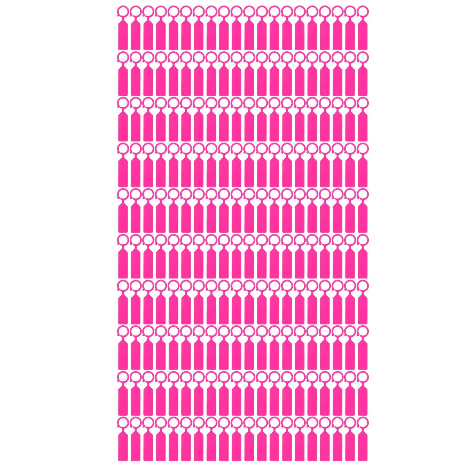 100Pcs Plant Tree Tag Hanging Flower Labels Sign Markers Gardening Accessory 11x2.4cmPink pink