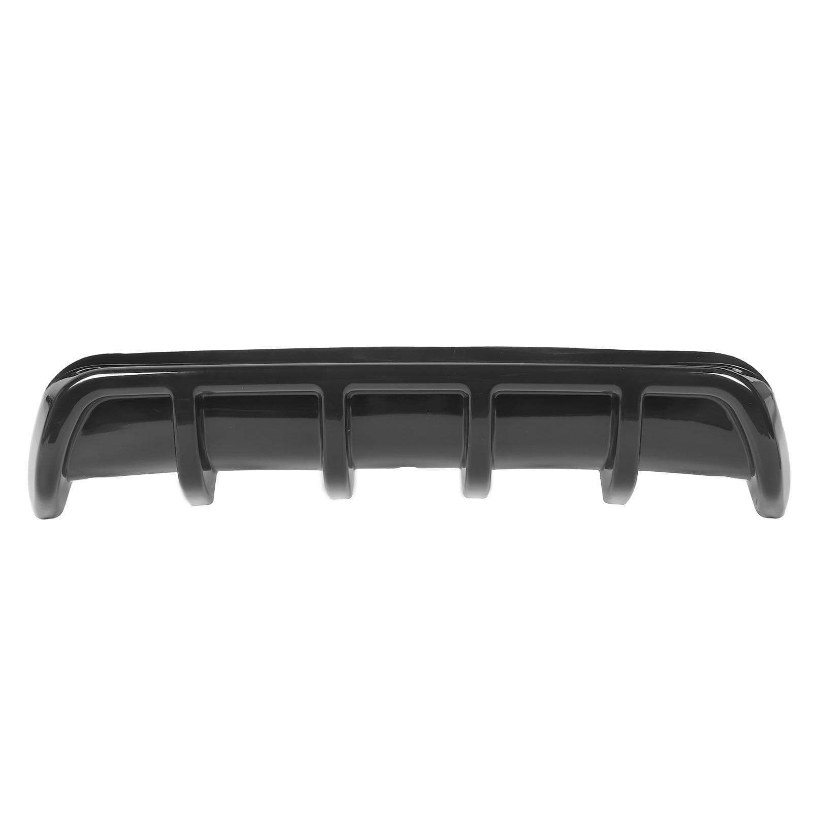 Universal Rear Spoiler Shark Fin Tail Insert Bumper Diffuser Lip Car Body ModifiedGlossy Black black