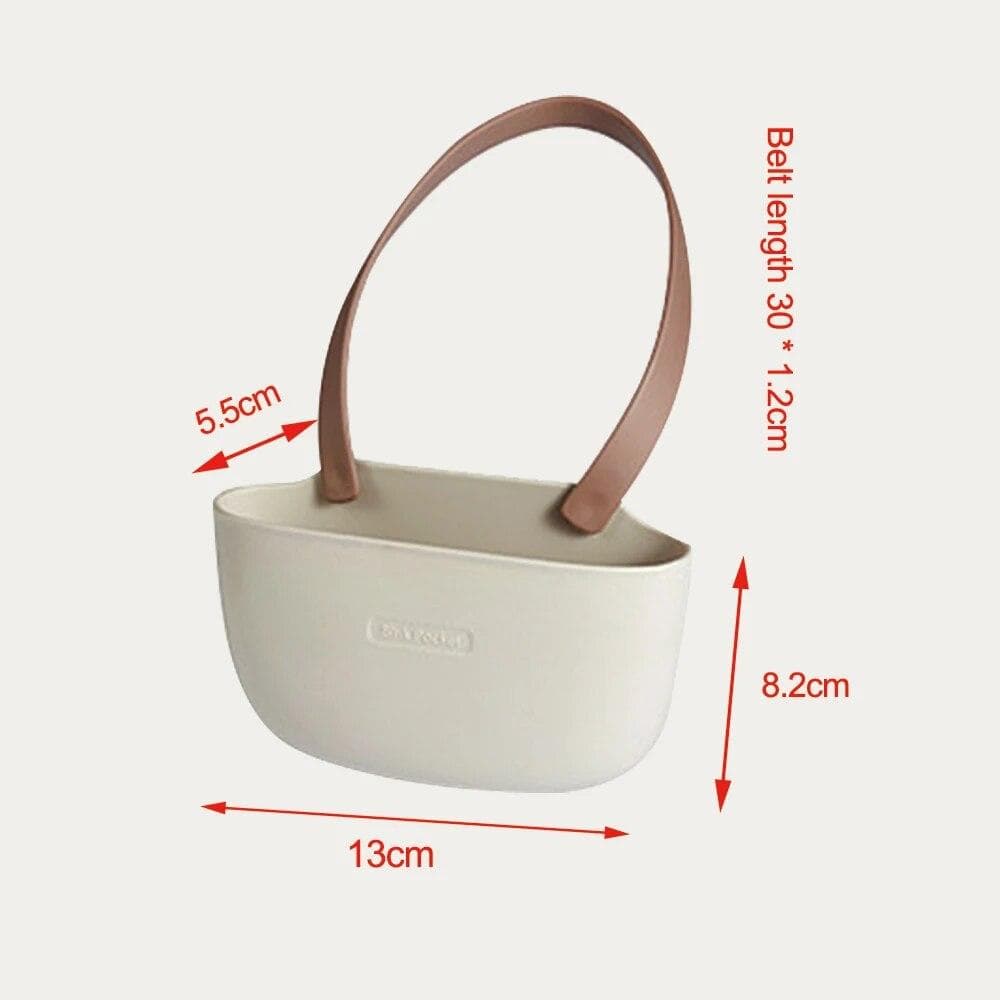Kitchen Sink Holder Silicone Hanging Drain Basket Adjustable Drain Rack Soap Sponge Holder Faucet Holder Kitchen Accessories New brown/white