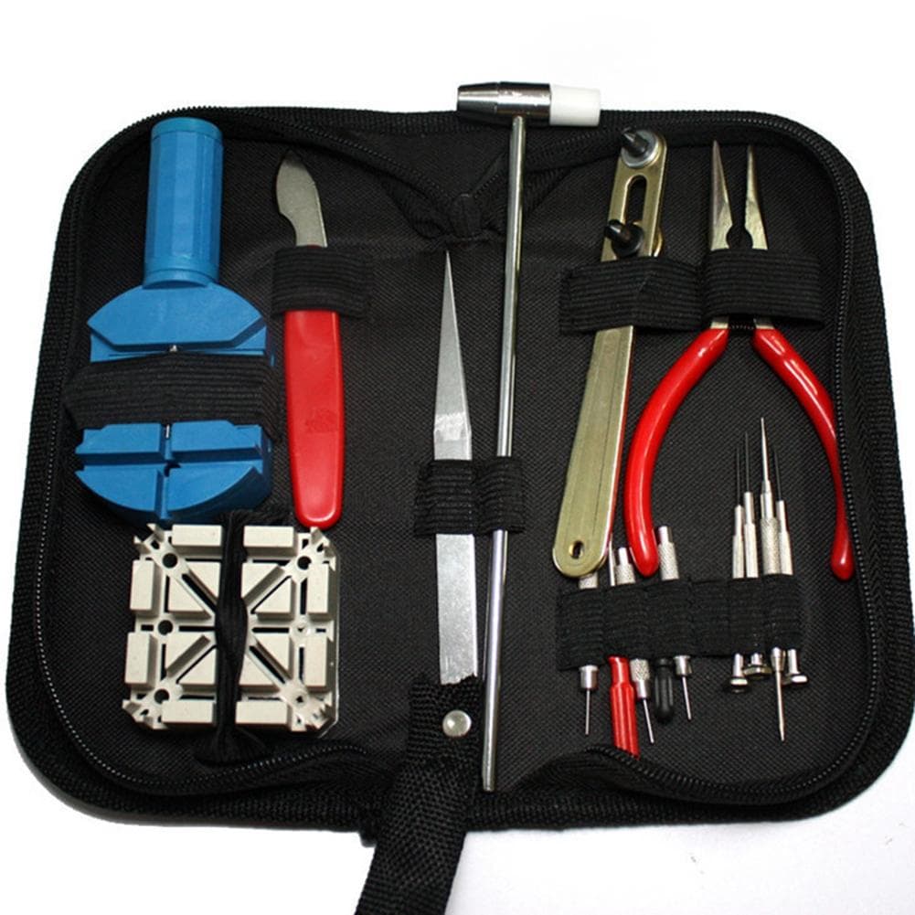16pcs Watch Repair Tool Watchmaker Kit For Changing Watchband & Opening Watchcase