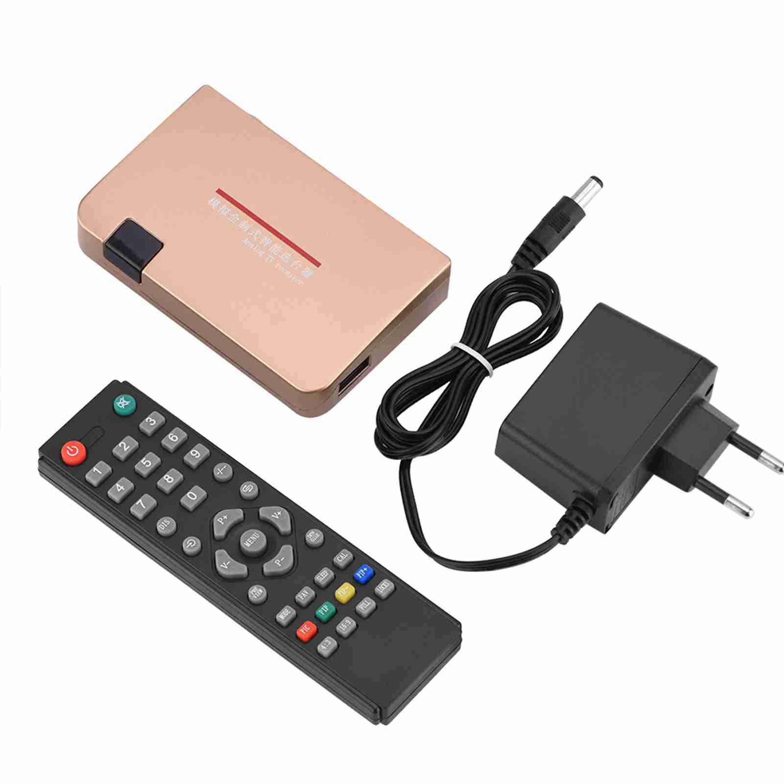 RF to HDMI All Standard Converter Analog TV Receiver Adapter Remote Control (VDE) EU