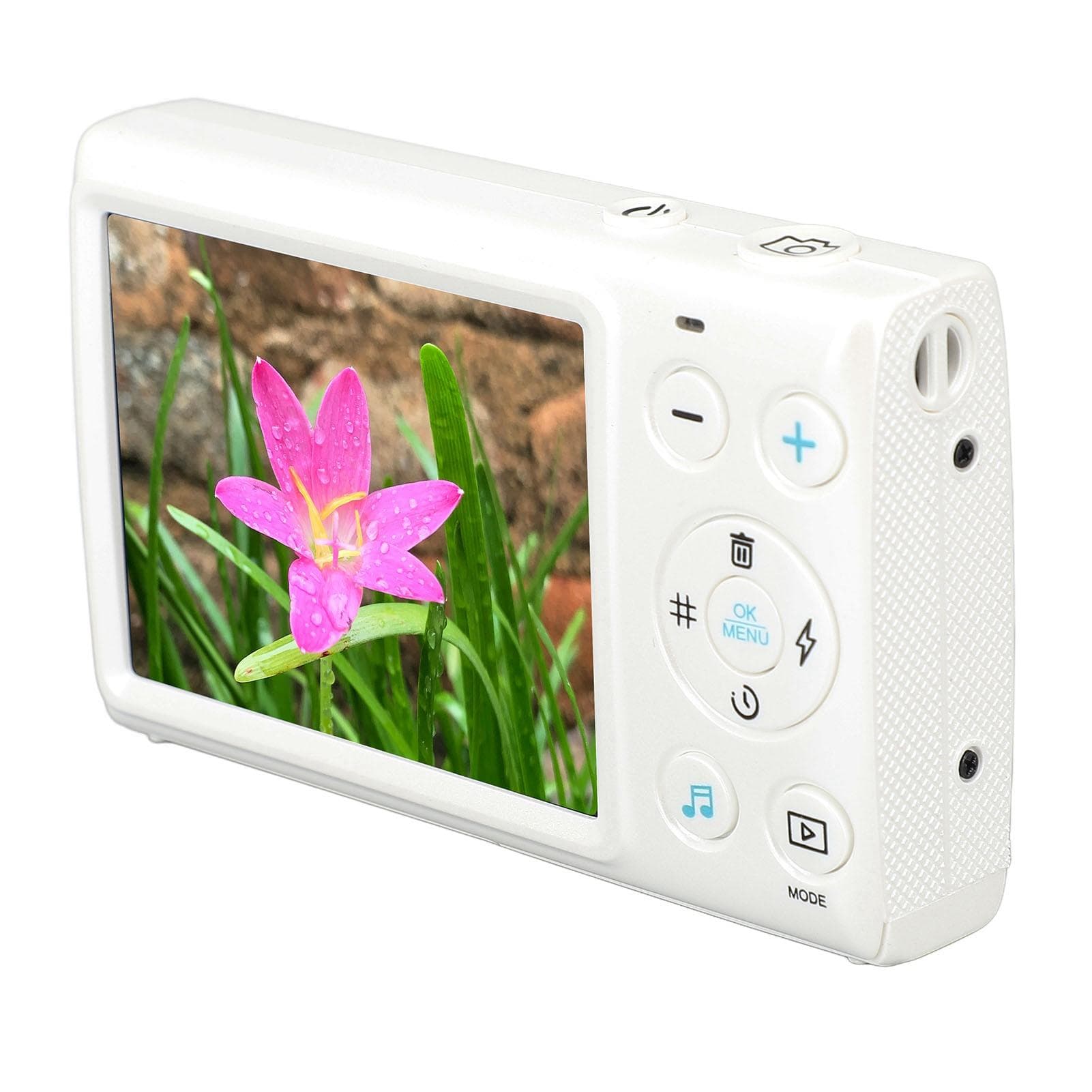 Digital Camera 4K 64MP MP3 Player 18X Zoom Auto Focus 2.8inch Screen Compact Digital Camera for white