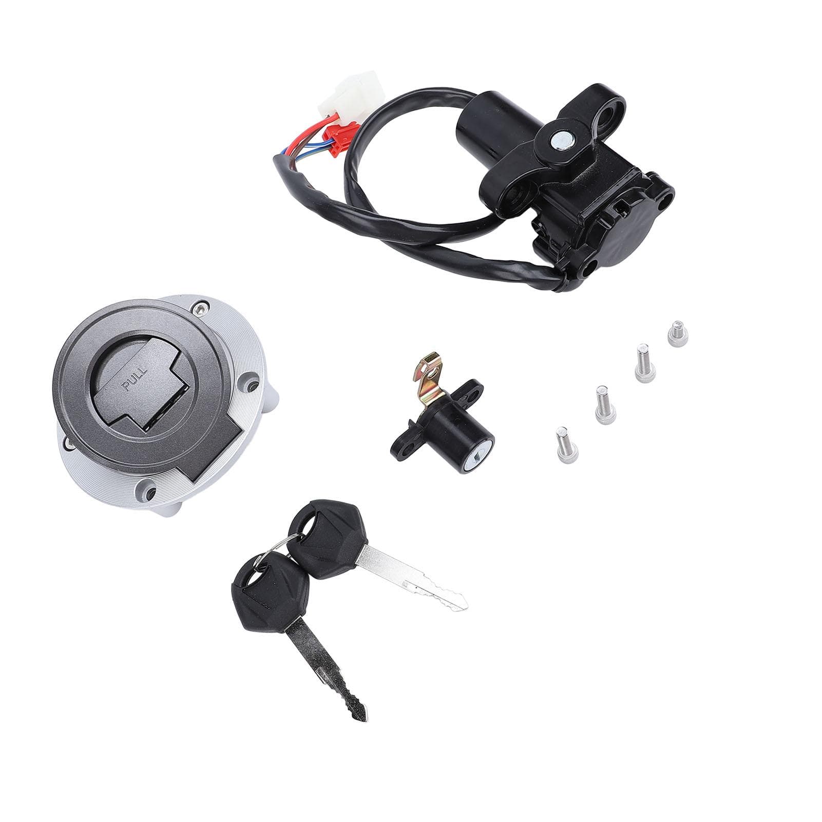 Ignition Switch Gas Cap Seat Lock Helmet Lock Key Set Sturdy Easy Installation for MT03 YZF XJ6