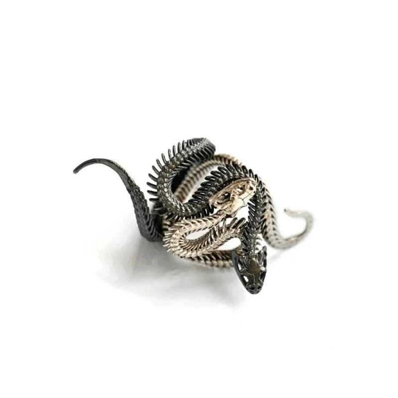 Creative and Unique Retro Punk Style Snake Ring Exaggerated Men Jewelry Domineering Hip-hop Animal Men Ring African Jewelry 8