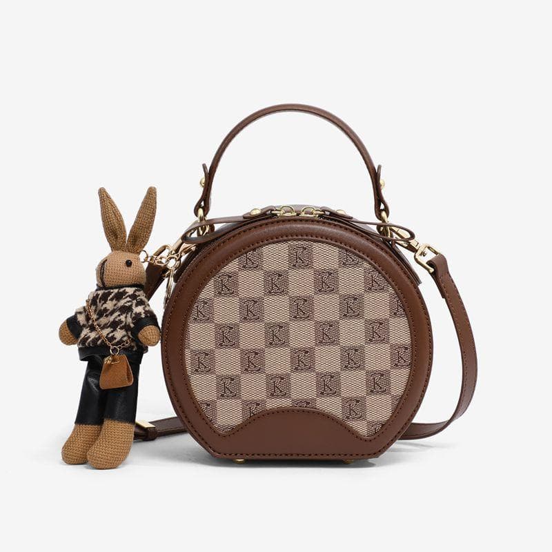 Female Bag Single Shoulder Crossbody Carrying Small Round Bag Light Luxury Birthday 38 Women's Day Gift Goddess Festival