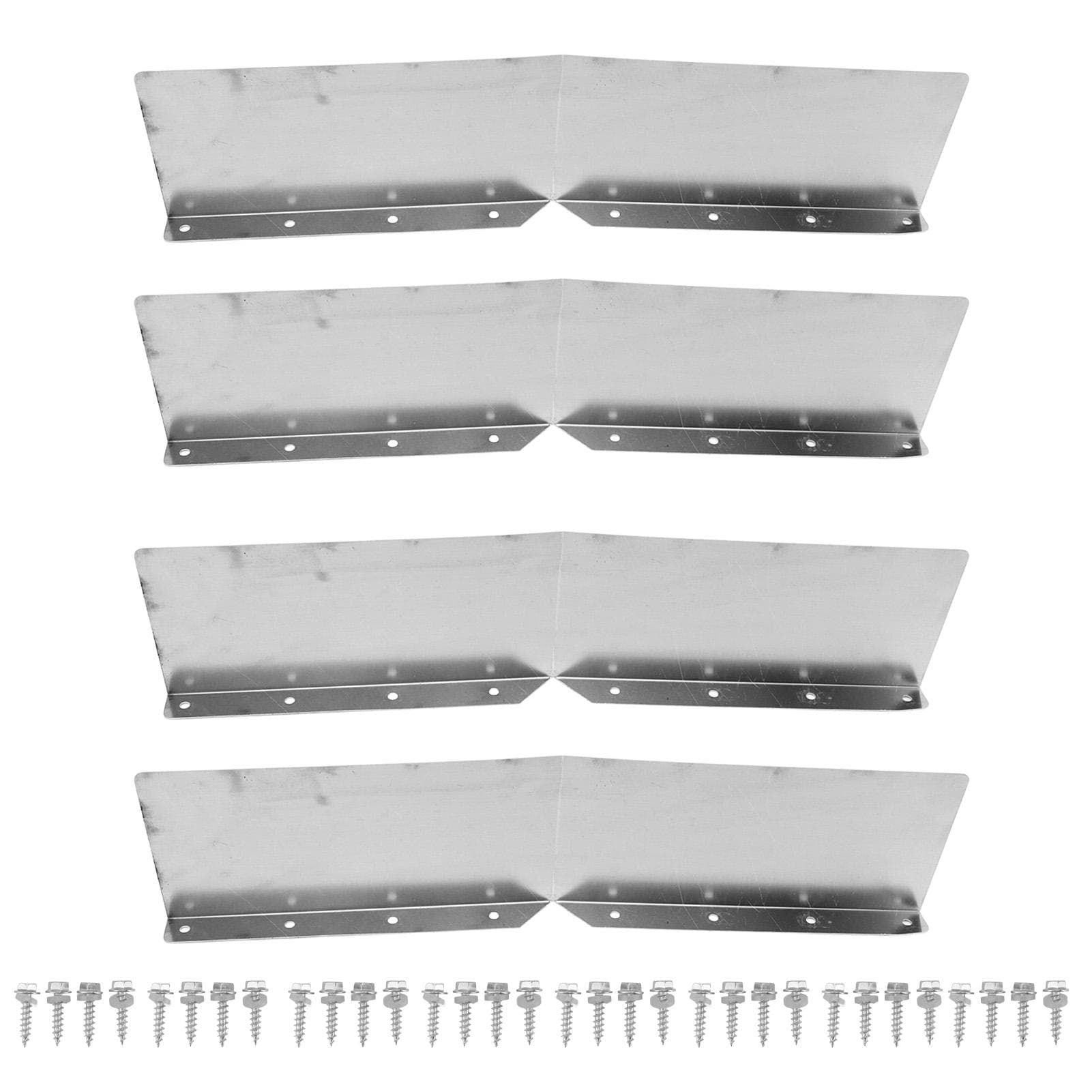4pcs Gutter Valley Splash Guards Aluminum Rain Gutter Valley Roofing Gutter Guards Or House Shingle