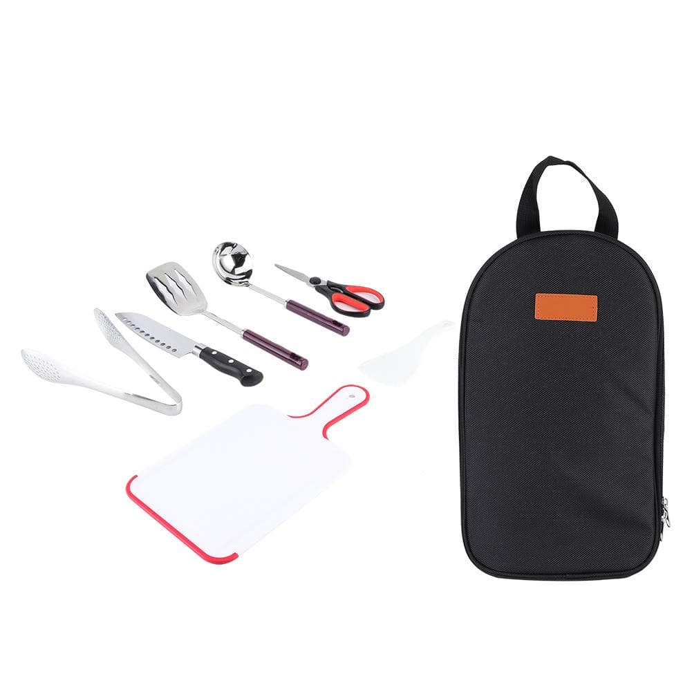 Portable Outdoor Stainless Steel Camping Picnic Cookware Cooking Utensil Kit BBQ Grill Tools Set