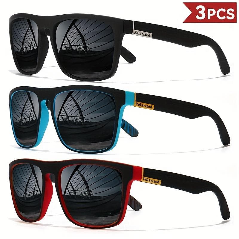 3pc Bicycle Sports Sunglasses UV400 Unisex for Women Men Outdoor Cycling Fishing Road Sun Glasses Set