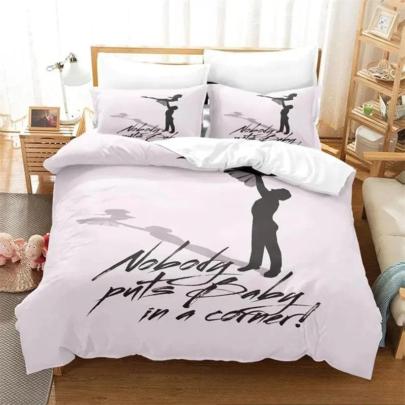 3D Print Dirty Dancing Bedding Set,Duvet Cover Comforter Bed Set Quilt Cover Pillowcase,King Queen Twin Size Boys Girls Adults 70x133cm 2pcs