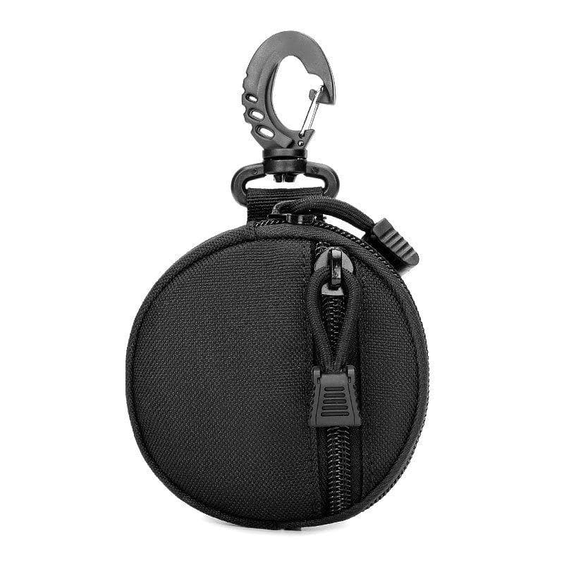 New Outdoor Casual Men Coin Wallet Portable Mini Money Coin Pouch Keys Holder Waist Bag Round Small Case Zipper Wallet