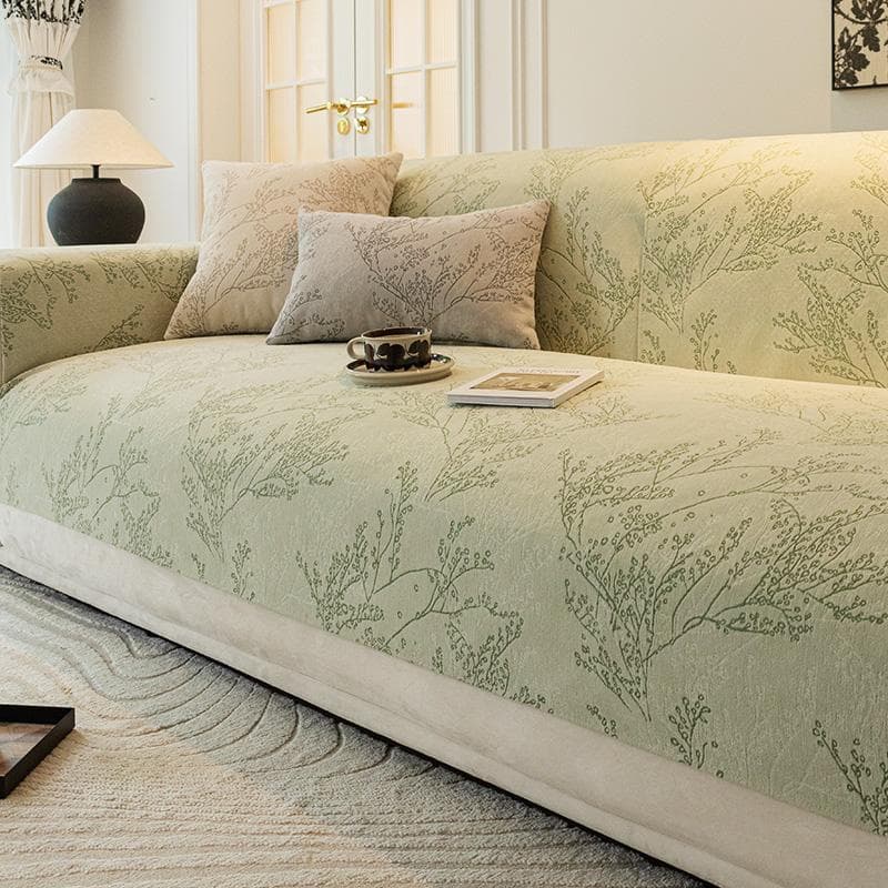 Four Seasons Chenille Anti-slip Sofa Covers Pets Kid Mat Sofas Towel Corner Sofa Slipcover Protector Couch Cover for Living Room A 70x70cm 1pc