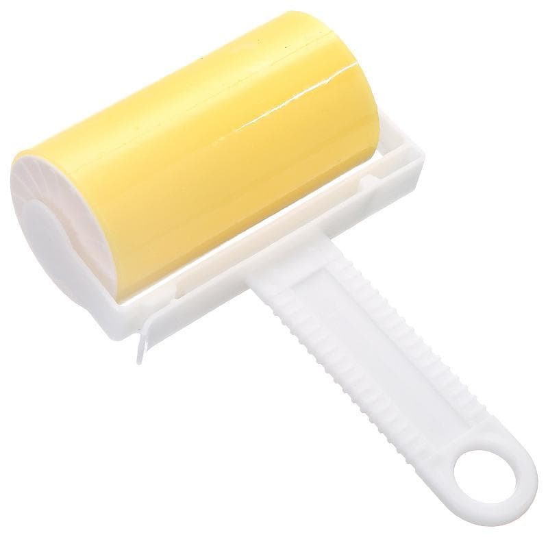 1PCS Household Colorful Cleaning Tools Lint Roller Remover Sticky Brush Roller for Pet Hair yellow