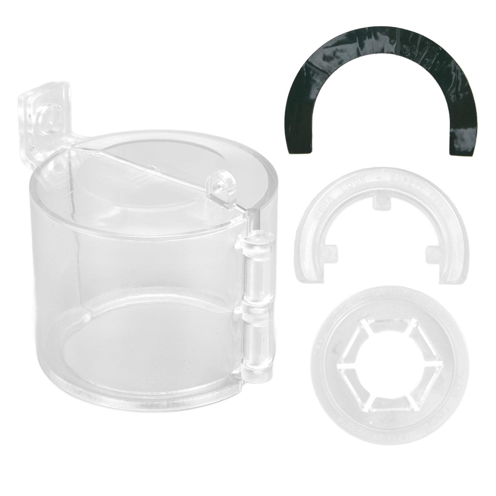 Push Button Switch Guard Case Transparent Emergency Stop Switch Protective Cover 22mm0.87in for