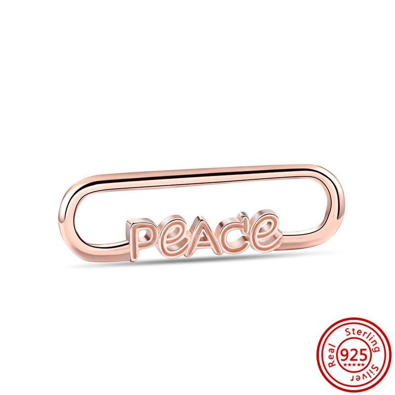 New Me Series Two-ring Connector Links Lucky Mini Charm Beads Fit Original Me Bracelet&Necklace Women Jewelry Gift