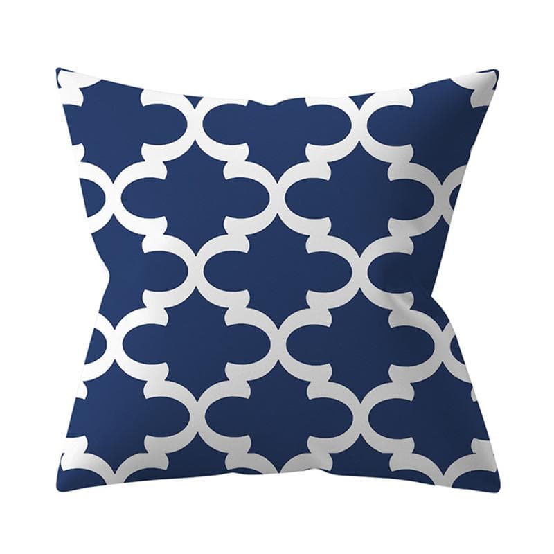 Navy Blue Mandala Nordic Geometric Pillowcase 45x45 Cushion Cover Decorative Pillow Sofa Cushion Home Decor Polyester 45x45cm