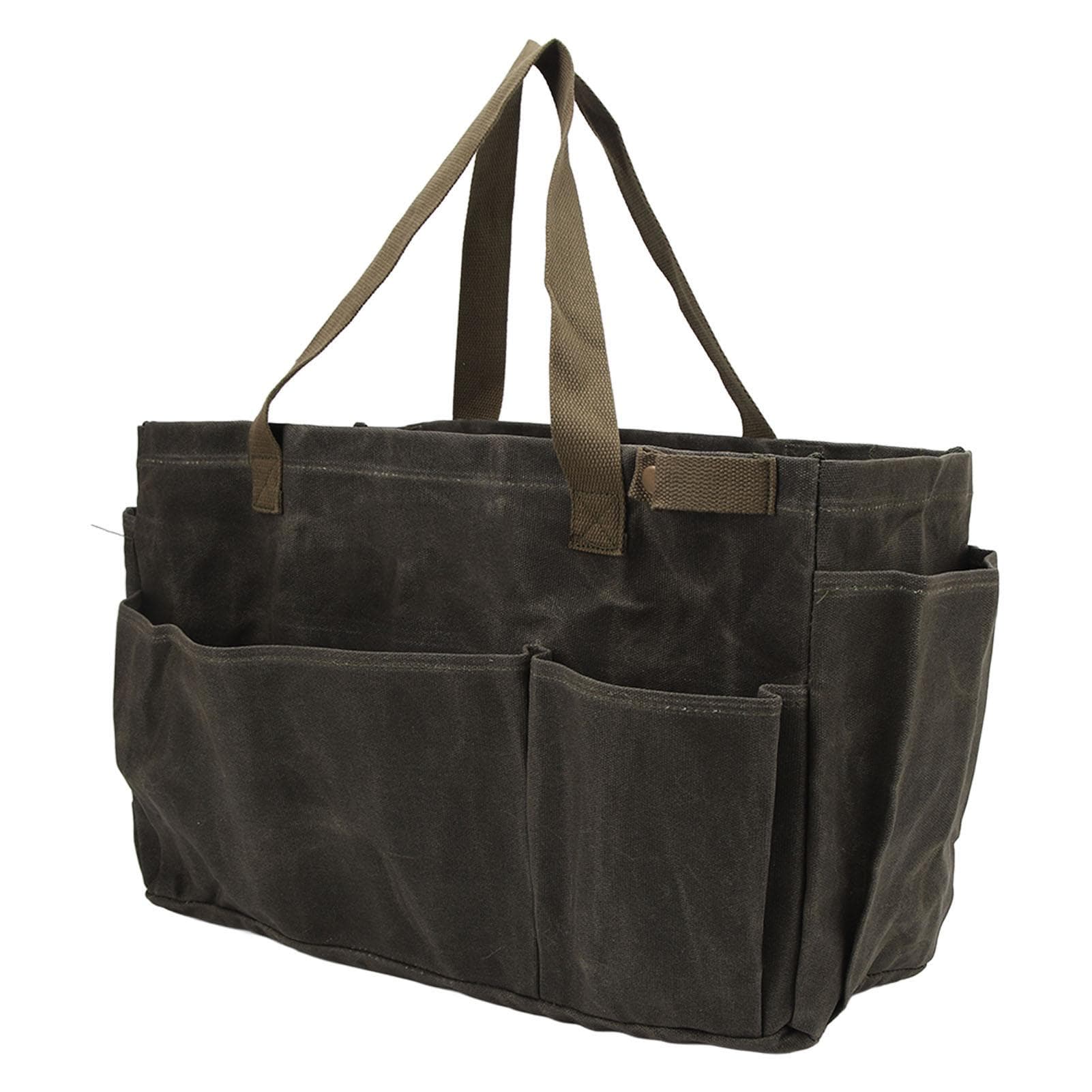 Canvas Pot Bag Waterproof Wearproof Large Capacity Comfortable Grip Canvas Bag for Camping OD Green green