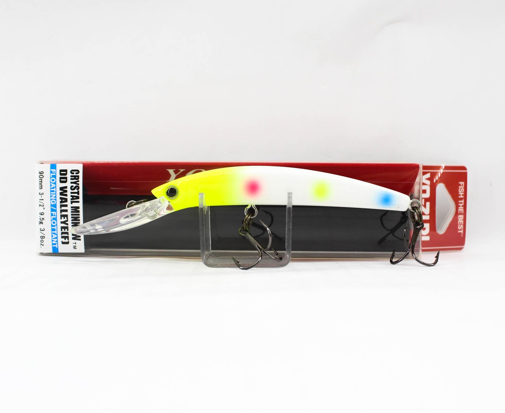 Yo Zuri Crystal Minnow DD Walleye 90 mm Floating Lure R1205-WB (6800)
