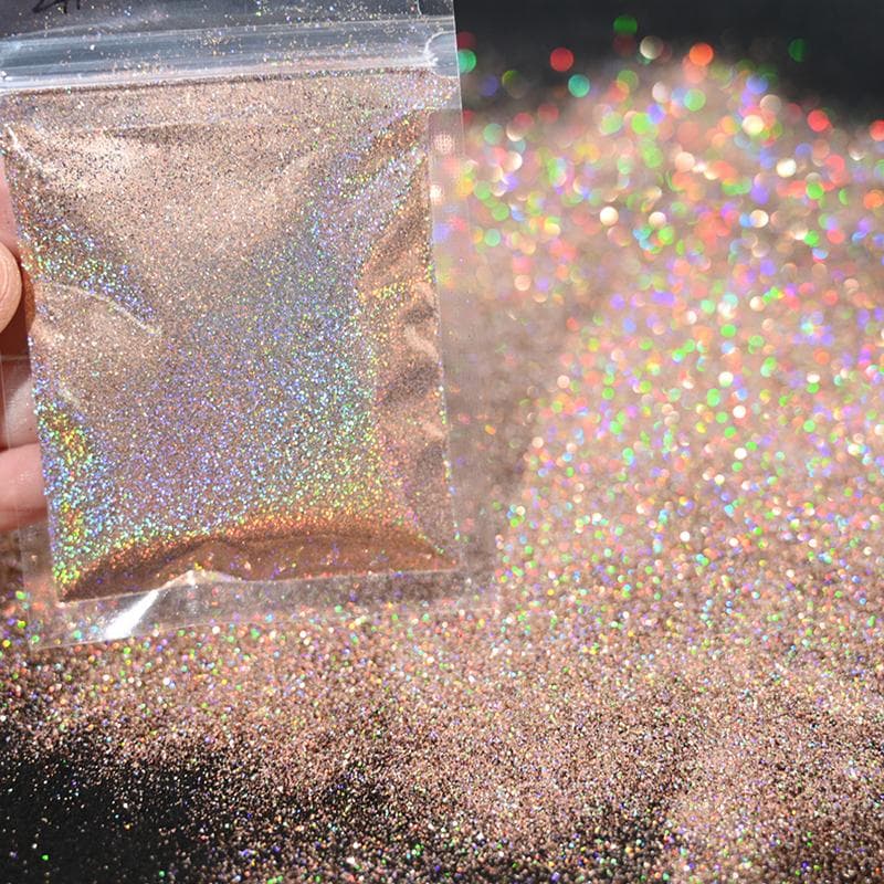 10G Loose Fine Glitter Reflective Gel Polish Accessories Nail Powder Laser Holographic Bulk Glitter Nail Shining Sparkly Pigment A2