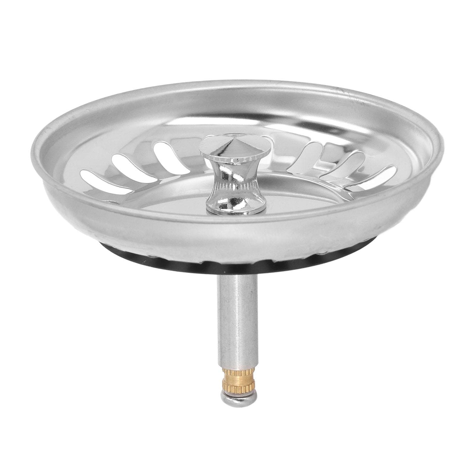 Kitchen Sink Strainer Basket Stainless Steel Sink Strainer Bottom Stopper Combo for Standard Drains