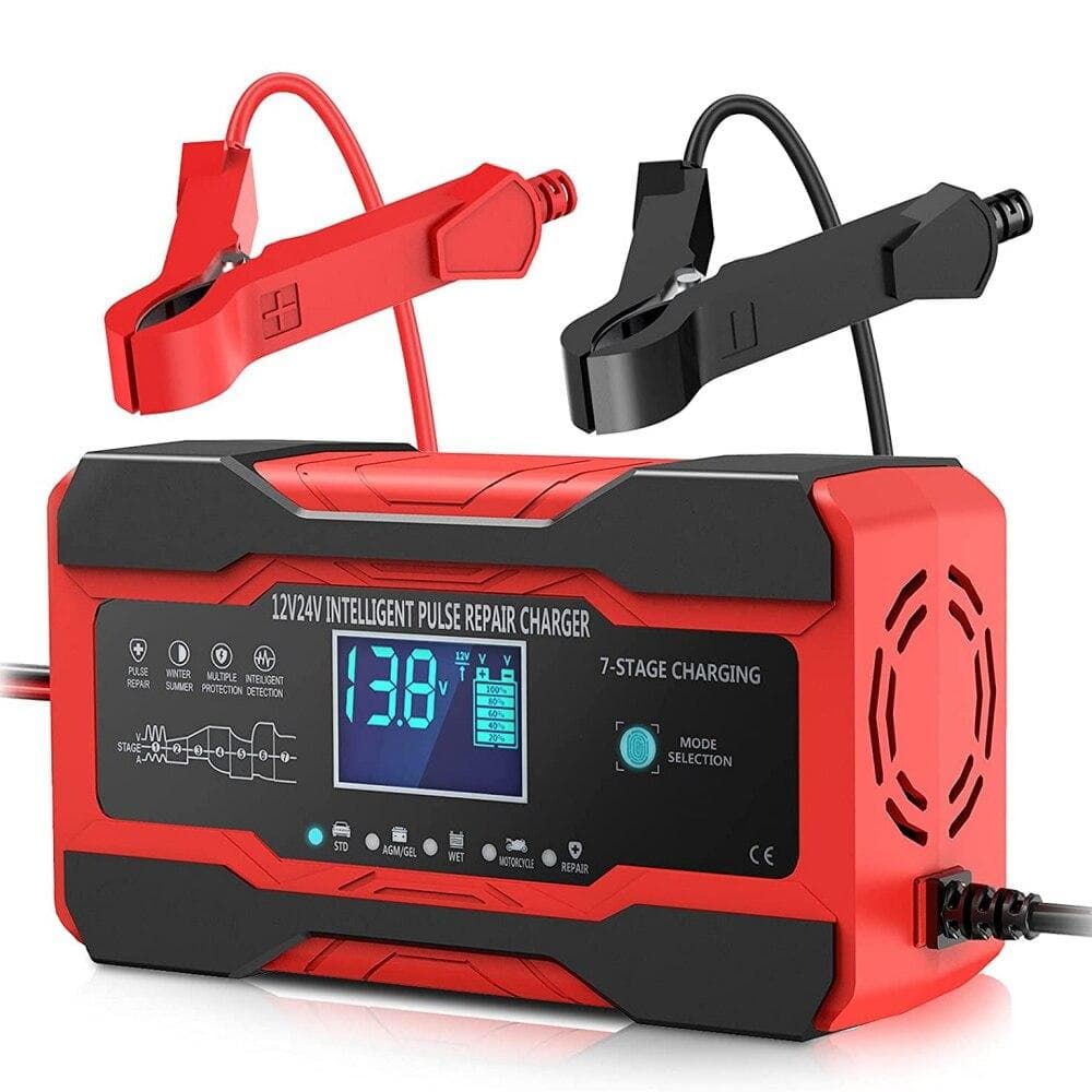 Battery Charger Automotive 10-Amp 24V And 12V Car Battery Charger Battery Maintainer With Temperature Compensation For Car