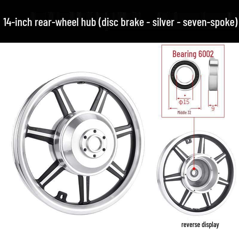 14 Folding Electric Bicycle Motor 36V/48V 350W-500W Front/Rear Drive High-Speed Hub
