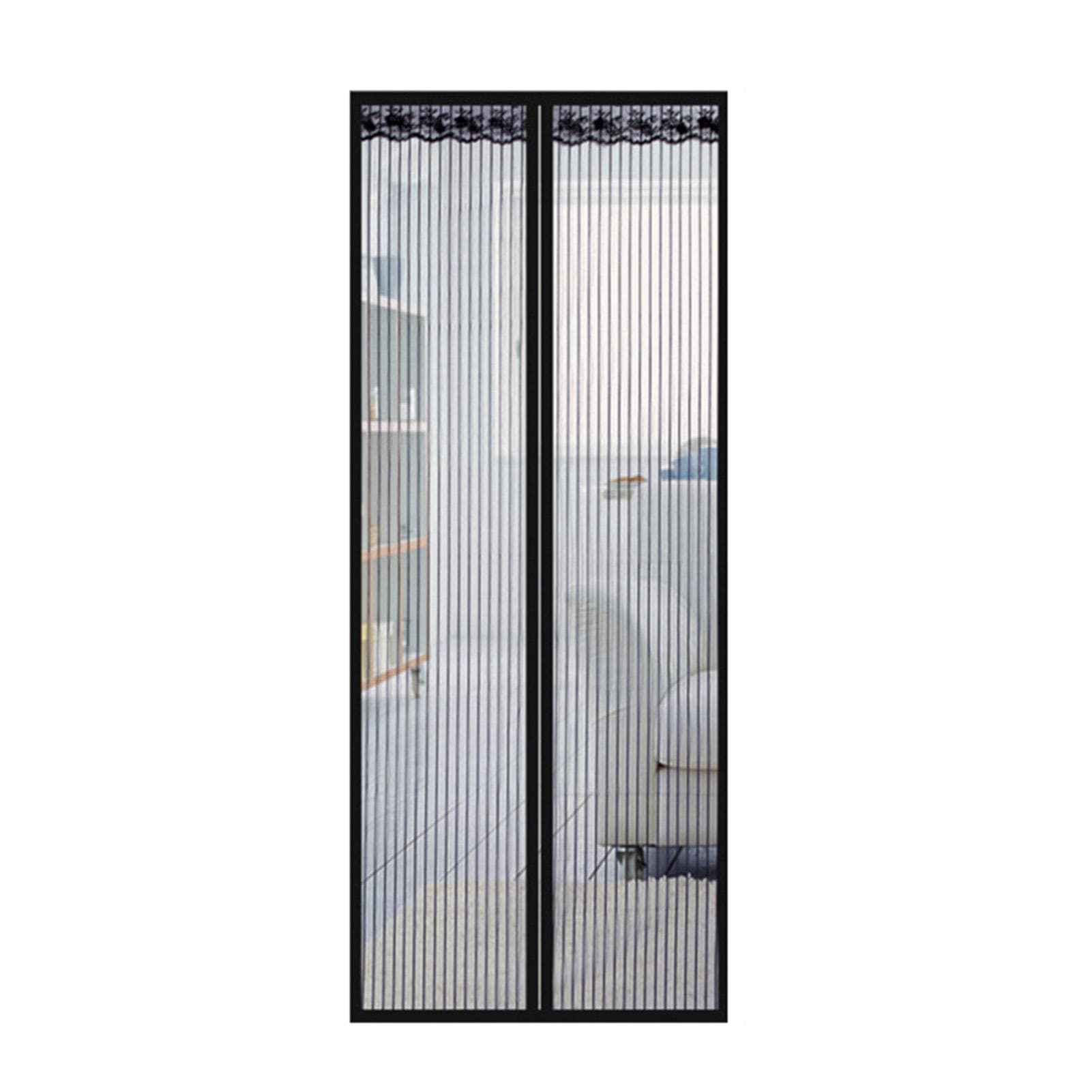 Magnetic Screen Door with Mesh Curtain,Doorway Mosquito Net Bug Mesh with Full Frame Fastener Tape 85 X210cm