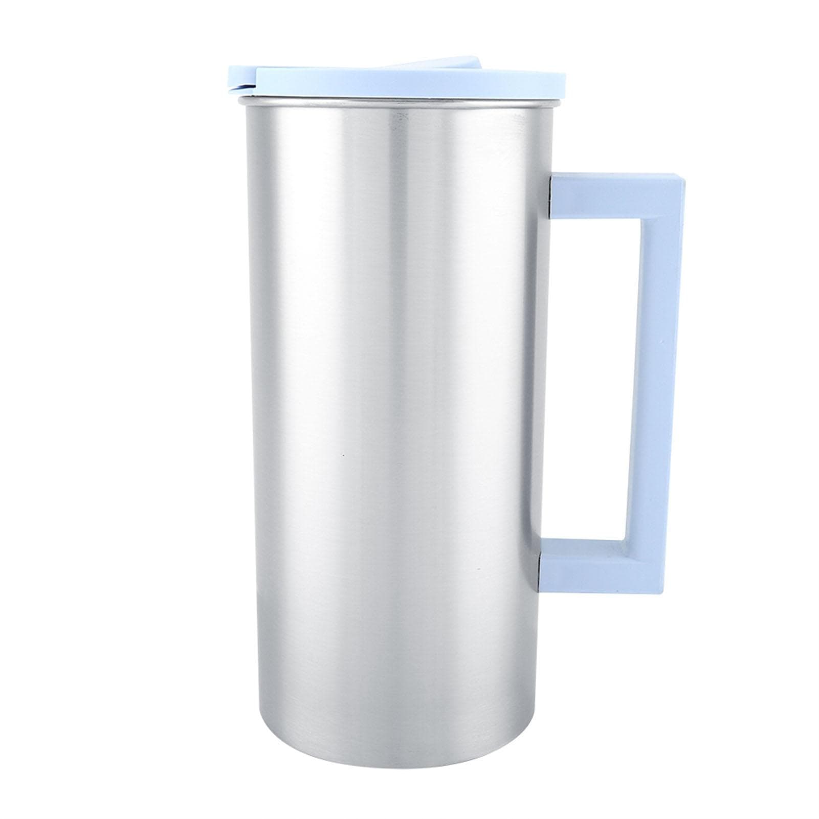 1800ml Multipurpose Stainless Steel Water Mug Cup for Milk Juice Coffee (Pink)