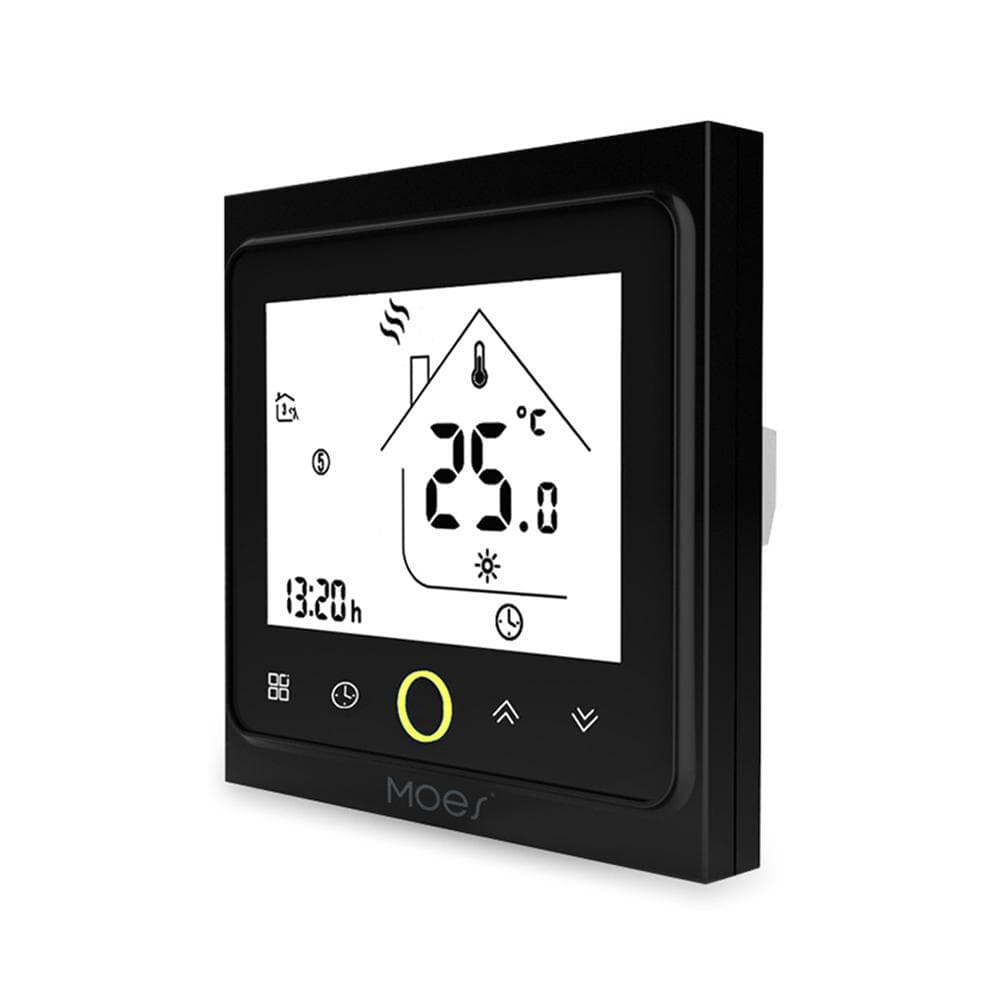 MOES Wi-Fi Smart Thermostat Temperature Controller APP Control 5A Compatible with Alexa / Google No Wifi black