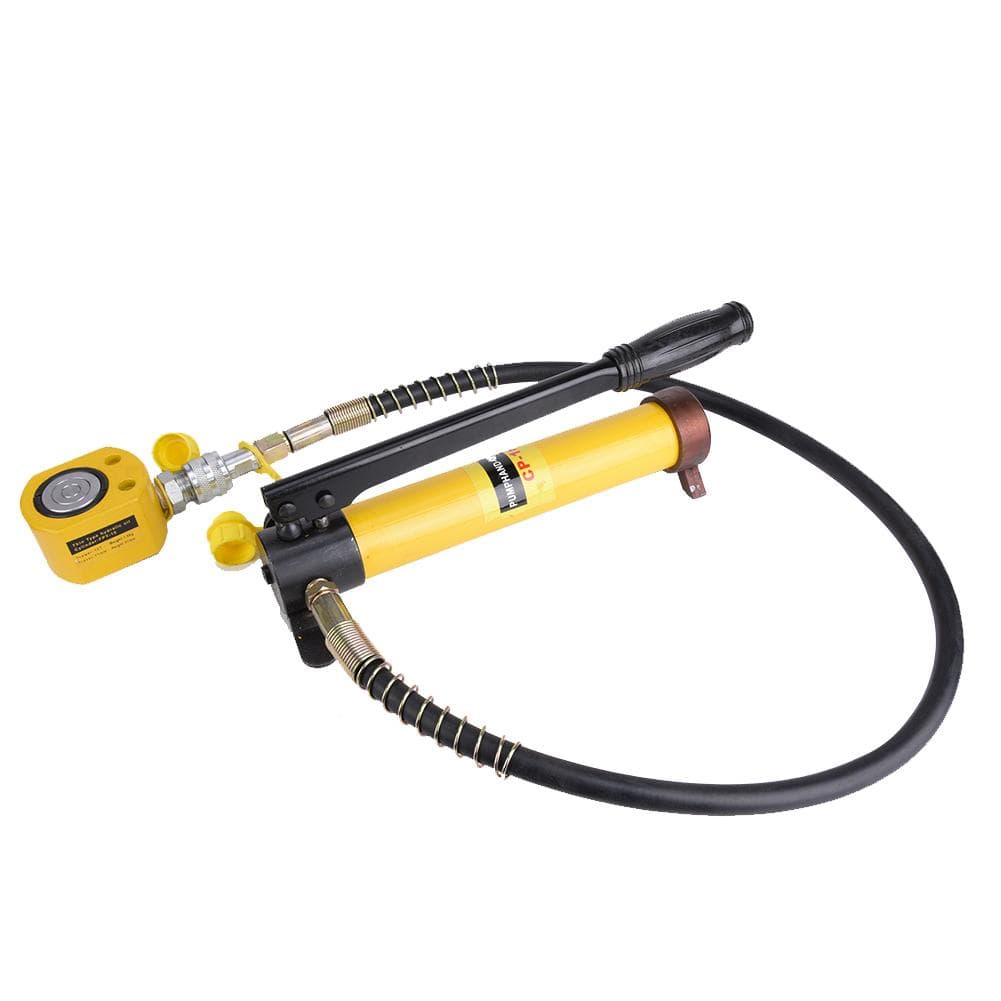 Manual Hydraulic Pump Ultra Thin 10T Hydraulic Jack Steel Handle Lifting Tool