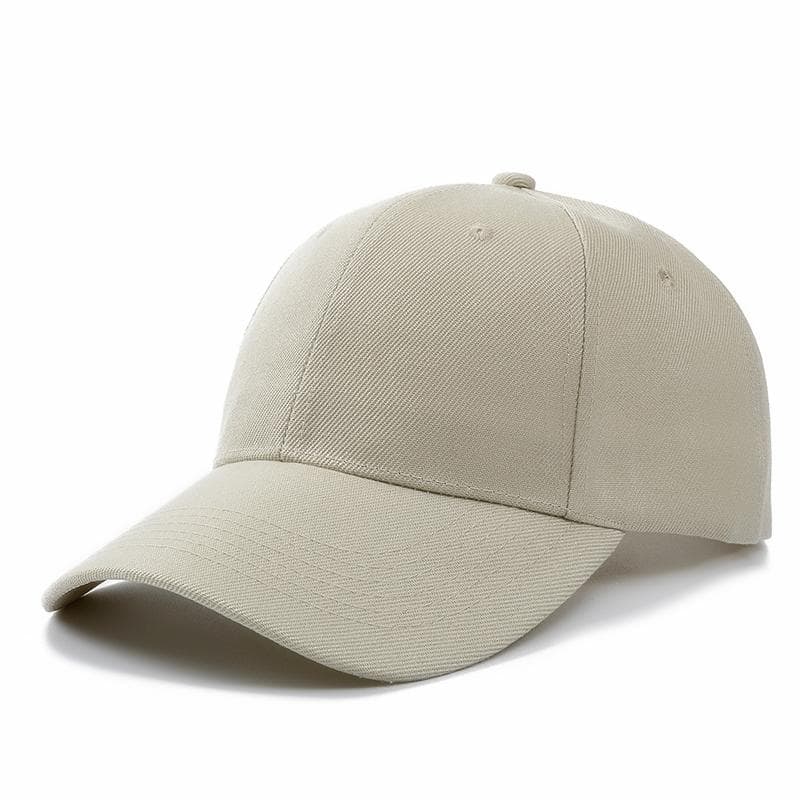 Unisex Cap Casual Plain Acrylic Baseball Cap Adjustable Hats For Women Men Street Hip Hop Hat Cap 54cm-60cm beige