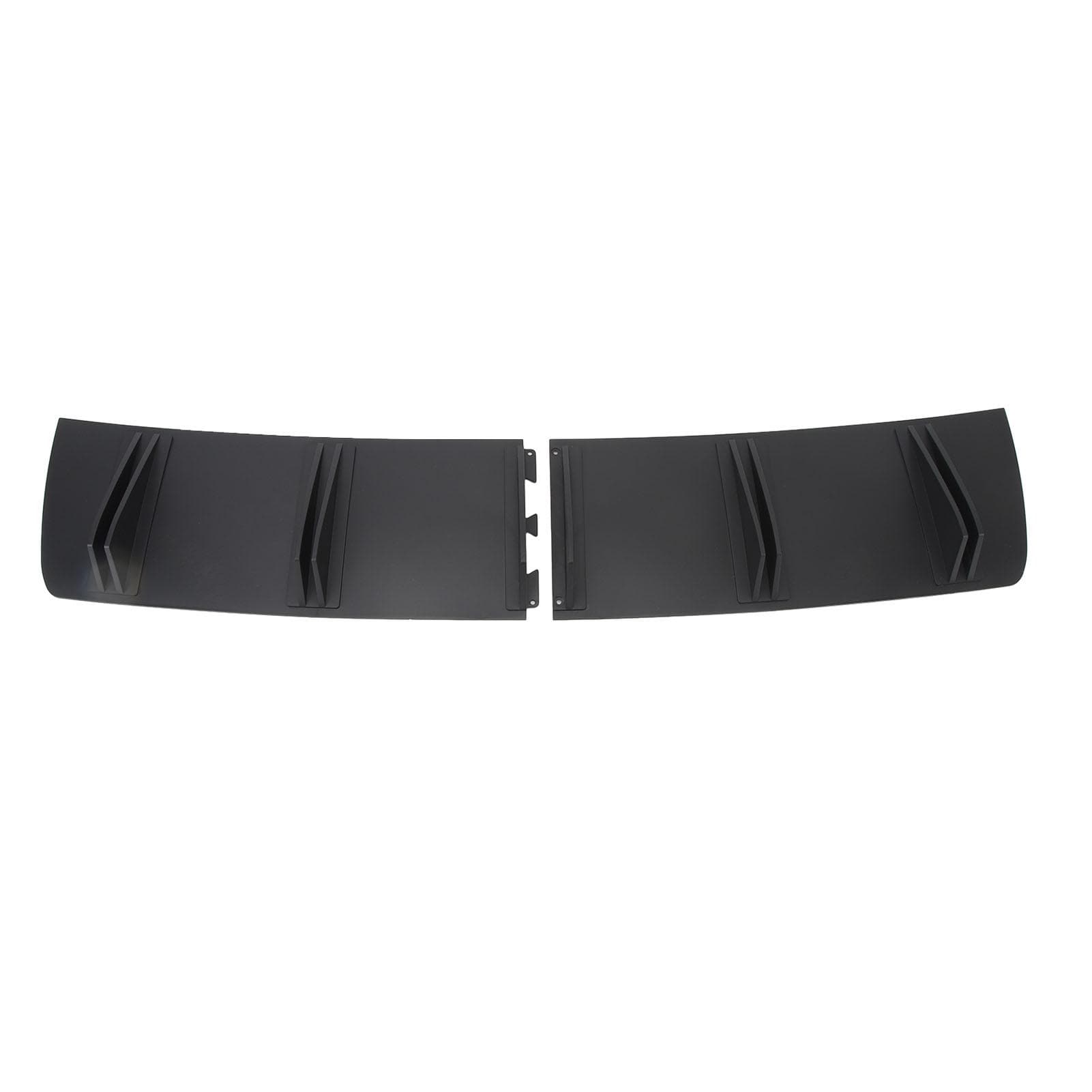 83cm Rear Bumper Lip Diffuser 2 Parts Black Universal Fit Rear Shark Fin Spoiler for 1 Series E90
