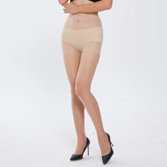 Women Glitter High Waist Comfortable Black Shaping Breathable Tights Pantyhose Ultra-thin Stocking nude