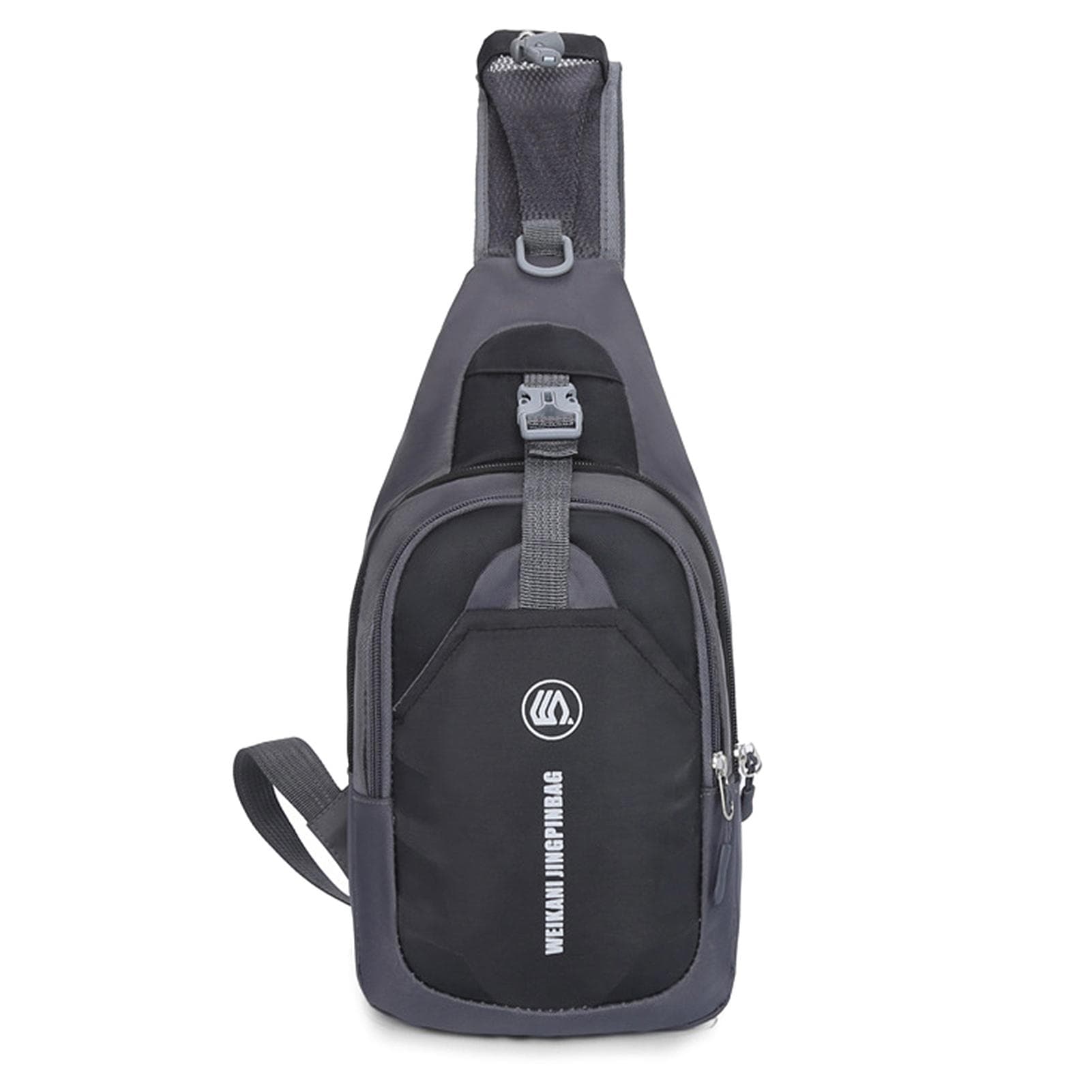 Sling Bag Chest Pack Causal Crossbody Shoulder Bag Travel Backpack Daypack for Women Men black