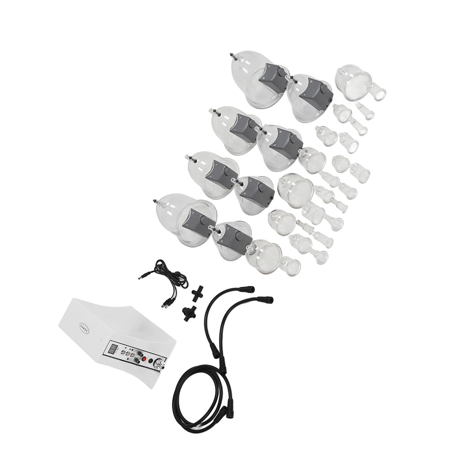 Vacuum Therapy Massage Machine Negative Pressure Gua Sha Vacuum Cupping Therapy Kit for Breast 220V US Plug