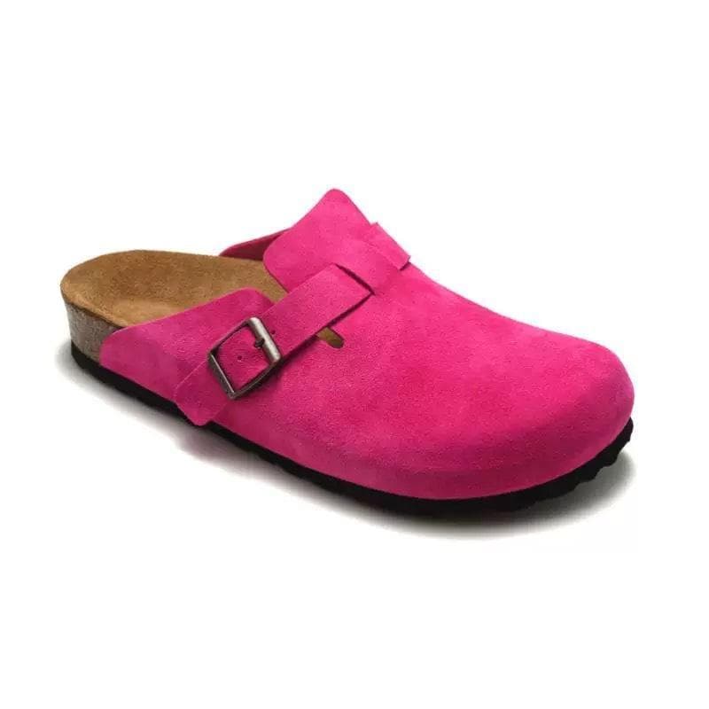 Boken Shoes, Toe Caps, Slippers, Genuine Cowhide, Cork, Retro Thick Sole, Japanese Style, Ugly and Cute, Outdoor Cool Slippers 40