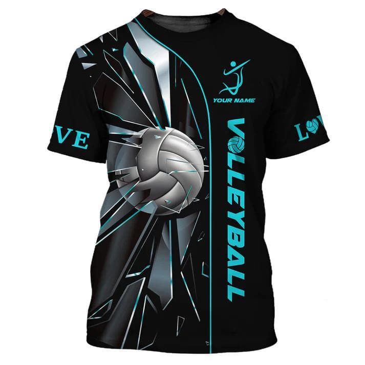 volleyball uniform personalized customization name unisex 3D print men's T-shirt fashion shirt athlete quick drying clothes 6XL