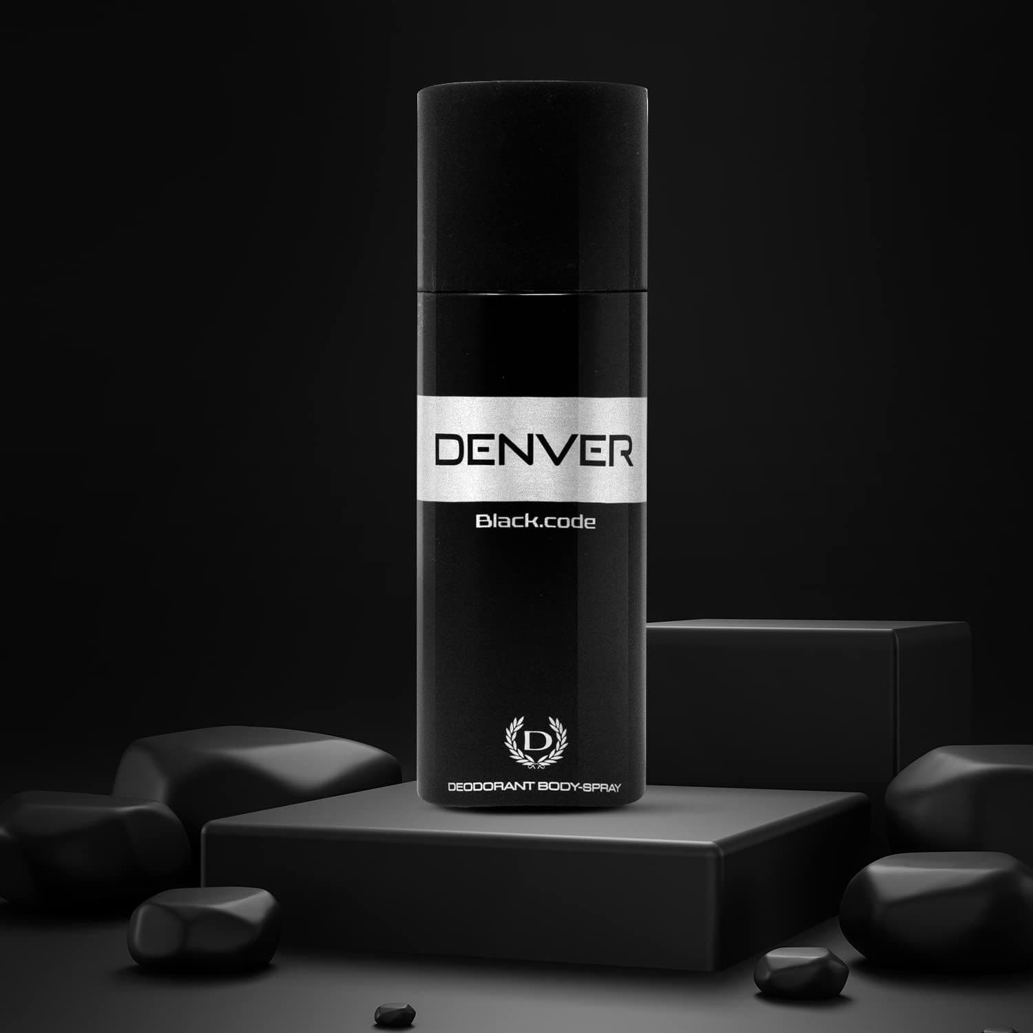 DENVER Black Code Deo - 150ML | Long Lasting Deodorant Body Spray for Men