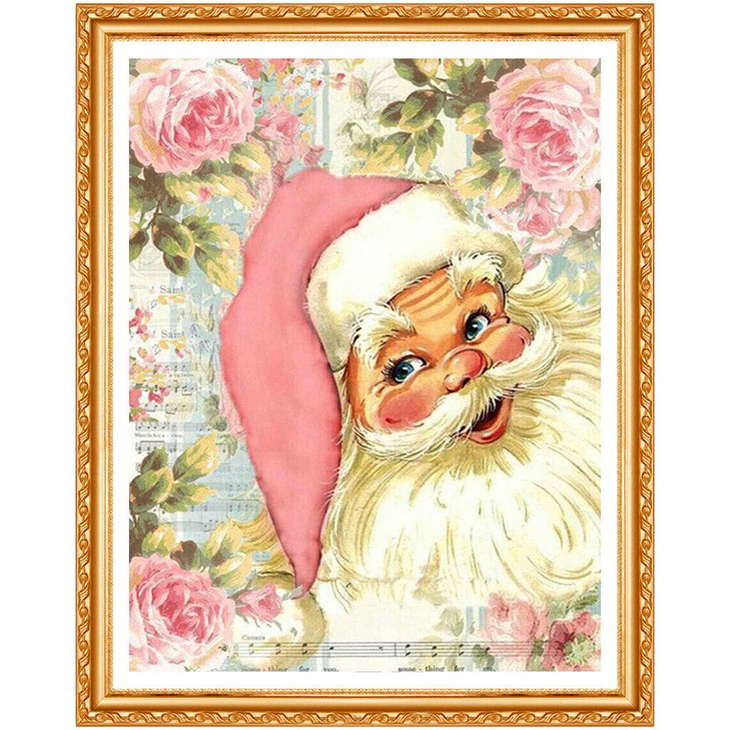 Diamond Painting Stitch Santa Claus Christmas Gift Home Decor Full Round Resin Embroidery Portrait 20X30CM