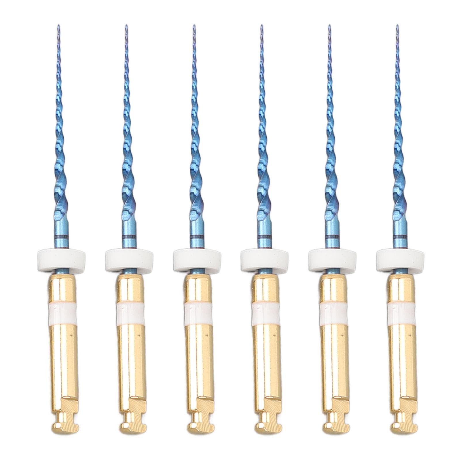 6pcs S2 Endodontic Files Large Tapered Professional Portable Metal Endo Files for Home 1in 21mm / 0.83in