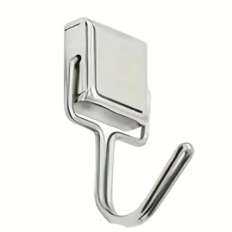 2PCS Strong Magnetic Hooks Multi-Purpose Storage Hooks Home Kitchen Bar Storage Hooks Key Storage Hooks Bathroom Hangers 2pcs