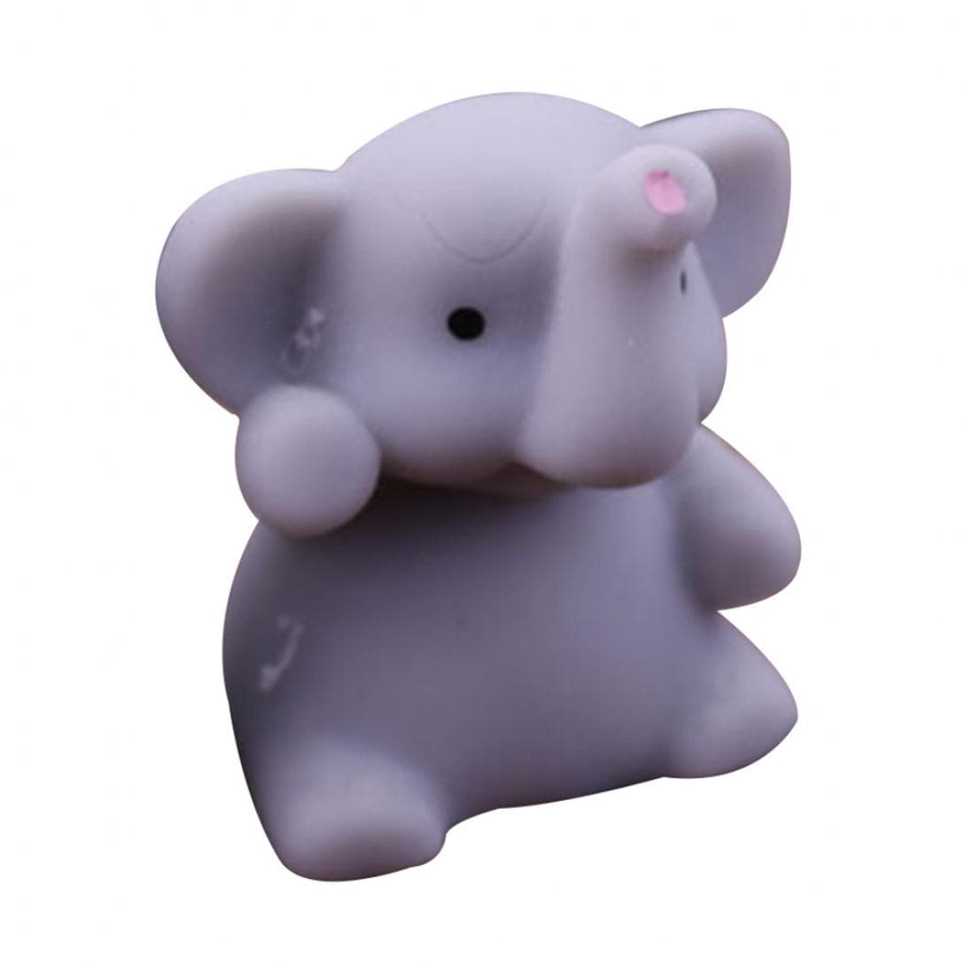 Easy Fitness Store Cute Squishy Elephant Squeeze Healing Fun Kids Kawaii Toy Stress Reliever Decor grey