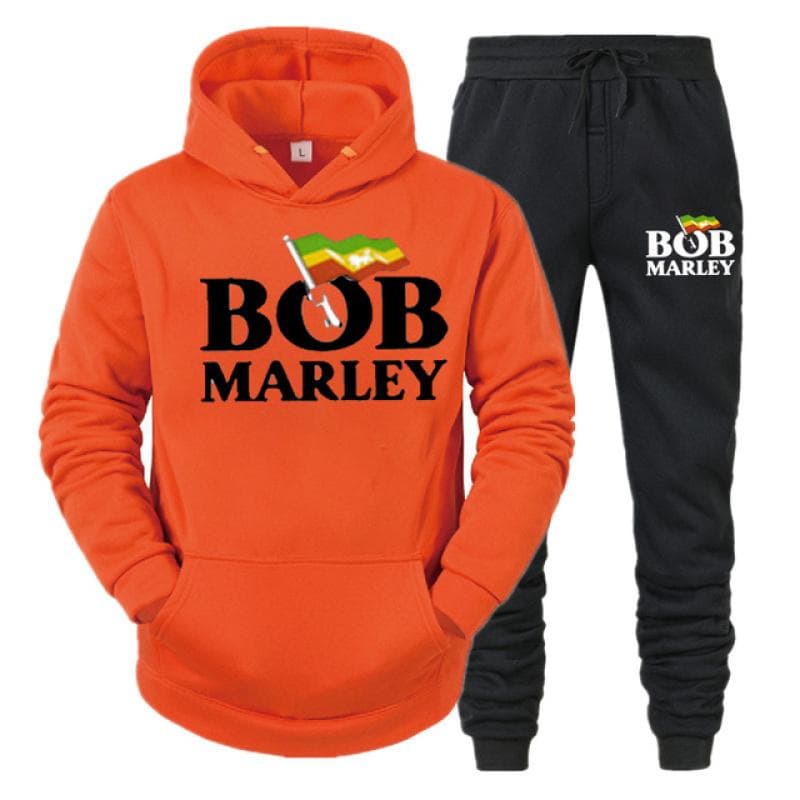 Bob Marley Printed Fashion Men Women Tracksuit Casual Hoodie And Pants 2pcs Sets Oversized Pullover Trend Sweatsuit Men Clothing XXL