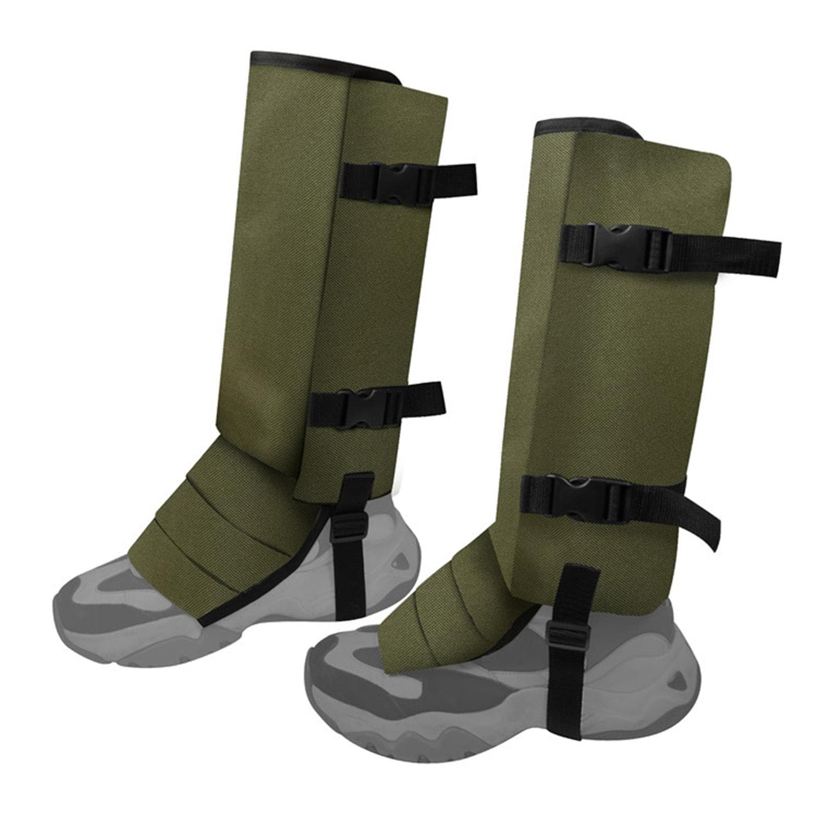 Snake Gaiters for Hiking Lightweight and Breathable Snake Proof Leg Sleeves Adjustable Snake Bite army green