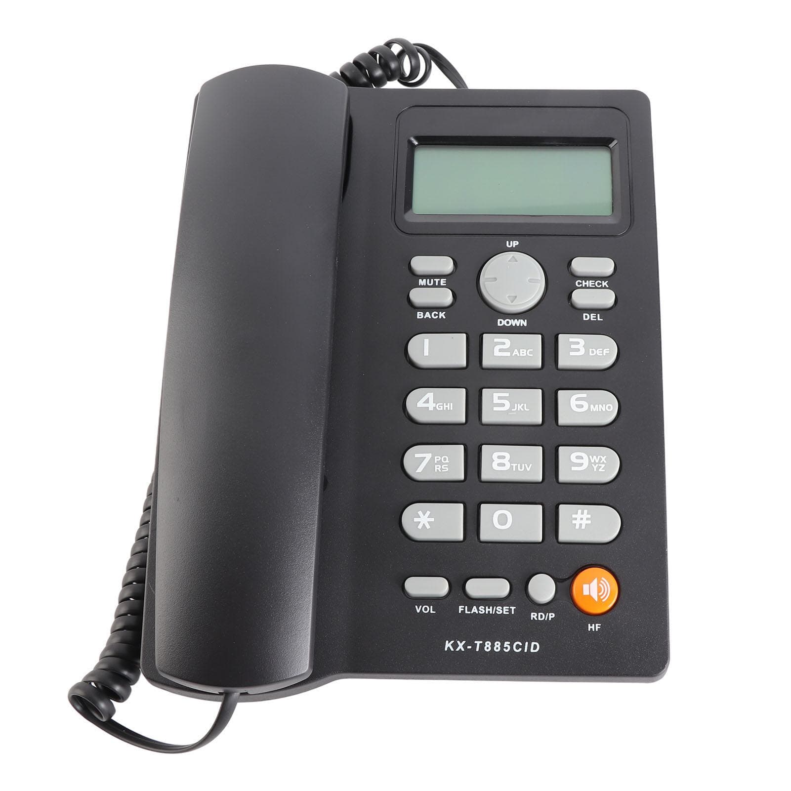 Corded Phone with Caller ID Speed Dial Mute Function Desktop Landline Phone Hands Free Calling